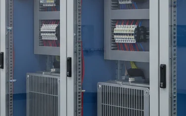Caprari pump control panels and electrical drives in an industrial pump station