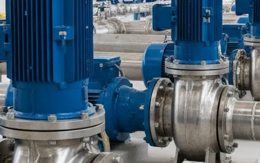 Caprari wastewater submersible pumps in a water treatment facility in Egypt
