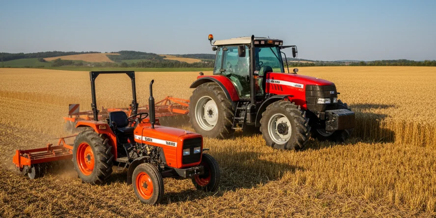 SAME Italian tractors in agricultural field in Egypt