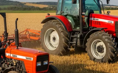 SAME Italian tractors in agricultural field in Egypt