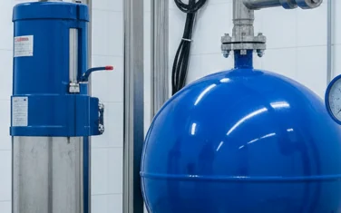 Modern water pumps and pressure systems - Caprari industrial pumps in a clean water station setting